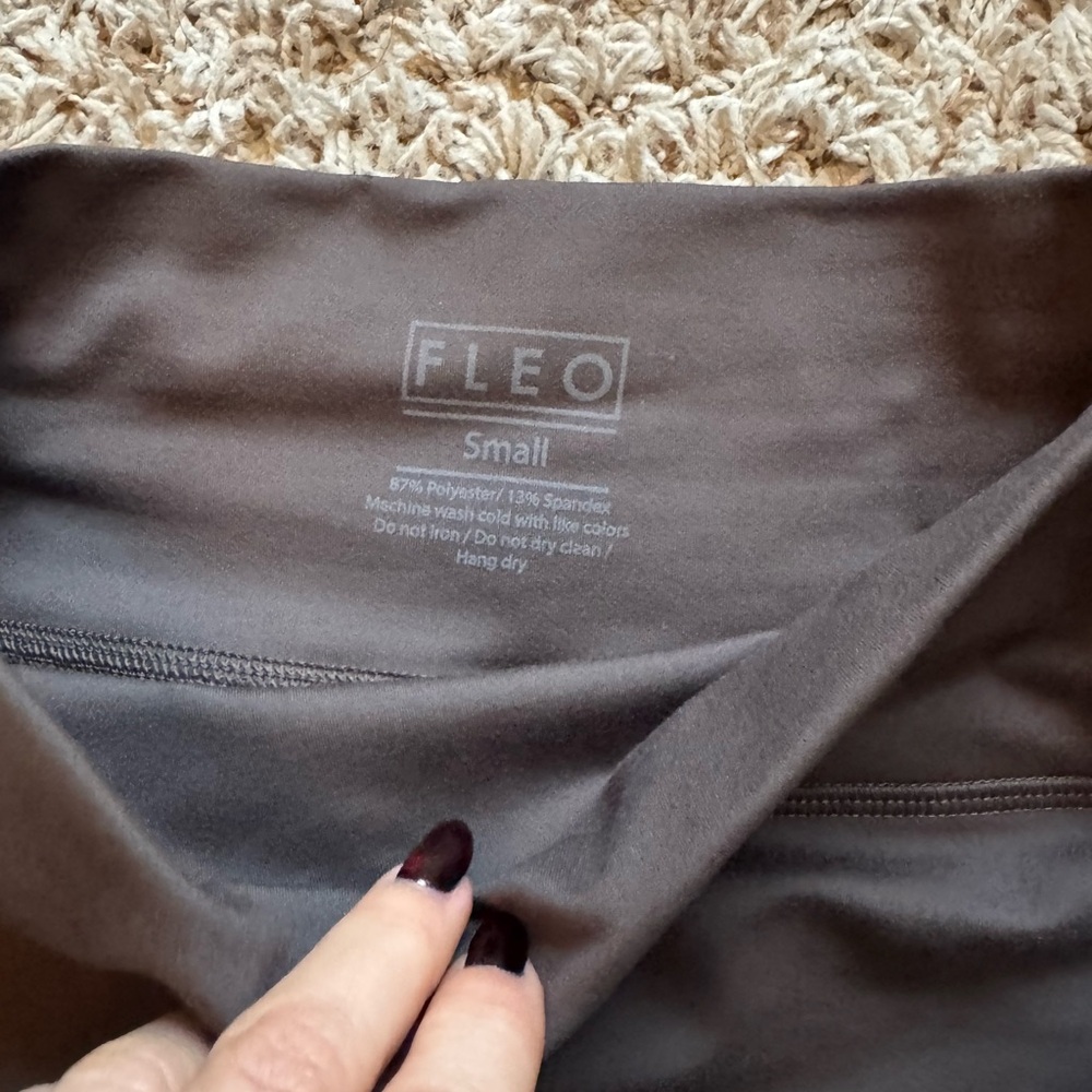 Fleo Women's Dark Brown Bike Shorts - Picture 2 of 2
